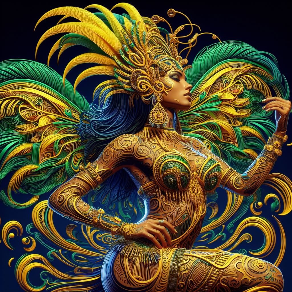 Samba Dança Brasileira Imagens de IA